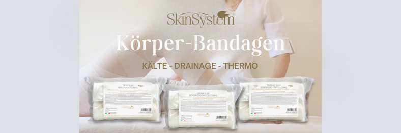 Körperbandagen für Wickeltechnik bei Cellulite