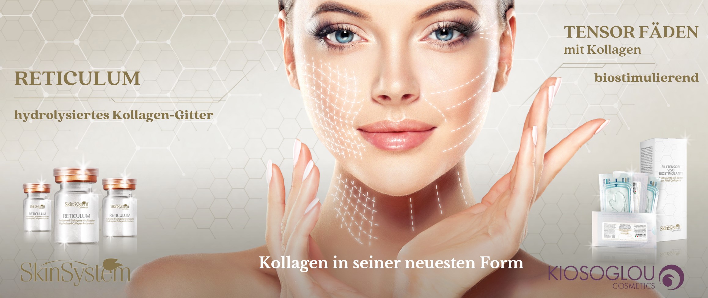 Kollagen-Faden-Lifting, Kollagen-Behandlung, Biostimulierende Kollagen-Fäden